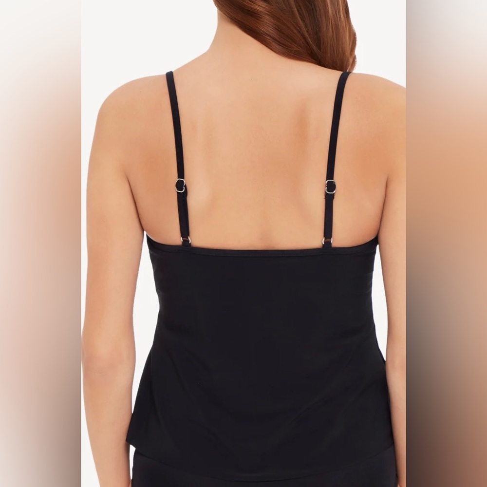 MAGICSUIT By Miraclesuit Modern Rita Tankini Top Black Size 10 READ Swim Vacay - Picture 6 of 10